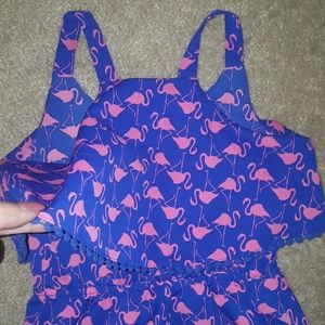 SO CUTE!! Dress with Flamingos